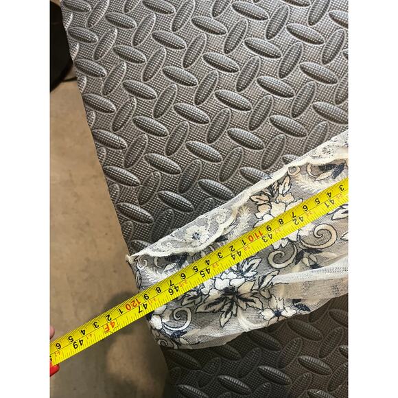 CindiGindi Embroidered Floral Fairy Whimsigoth White Coverup Duster Cardigan - Picture 9 of 10